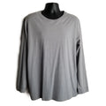 Reebok Long Sleeve Tee Mens 2XL Gray Cotton Blend Athleisure Minimalist Crew