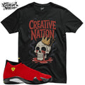 Shirt To Match 14 Unisex Tee Sneaker Shirt Skull Shirt For Sneaker Tee
