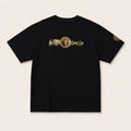 Never Give Up Black Gold T-Shirt Short Sleeve Men’s Tee 2XL Streetwear Graphic