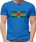 Grunge flag of Dominica - T-shirt for men - love of the Dominican country