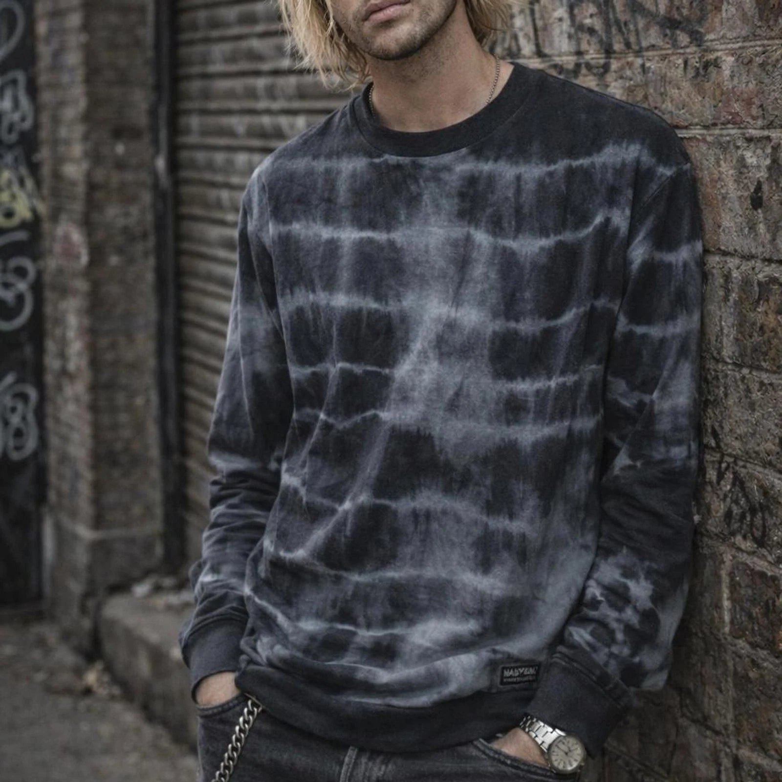 Navy Yard Tie Dye crewneck