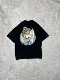90s Style Surfer Girl Graphic T-Shirt Black Streetwear Tee Vintage Look