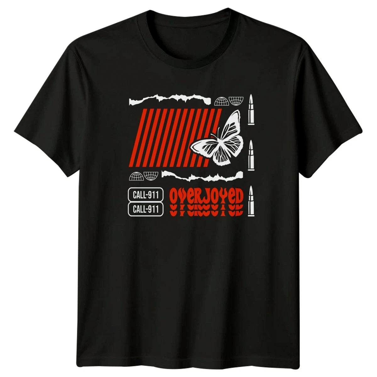 Overjoyed Call 911 T-Shirt Urban Retro Streetwear Birthday Gift For Him And Her