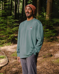 Passenger Mens Long sleeved T-shirt in Green