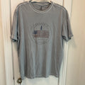 Johnnie O Shirt Mens Med Short Sleeve Graphic American Flag