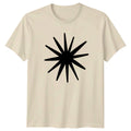 Abstract Starburst Geometric Minimalist Style T-Shirt Starburst Design Abstract