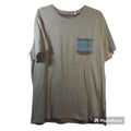 Modern Amusement Tan Crew Neck Multi Color Pocket Size XL