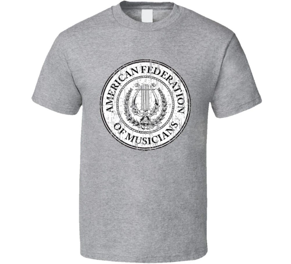 American Federation of Musicians US Trade Unions Trendy Worn Look T Shirt