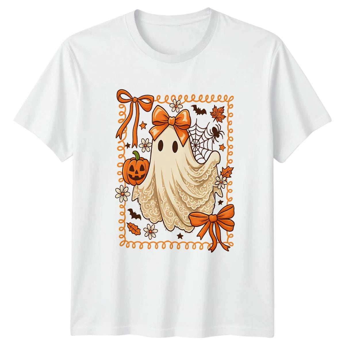 Halloween Ghost Holidays Mens T-Shirt Womens Tee Spooky Cute Graphic