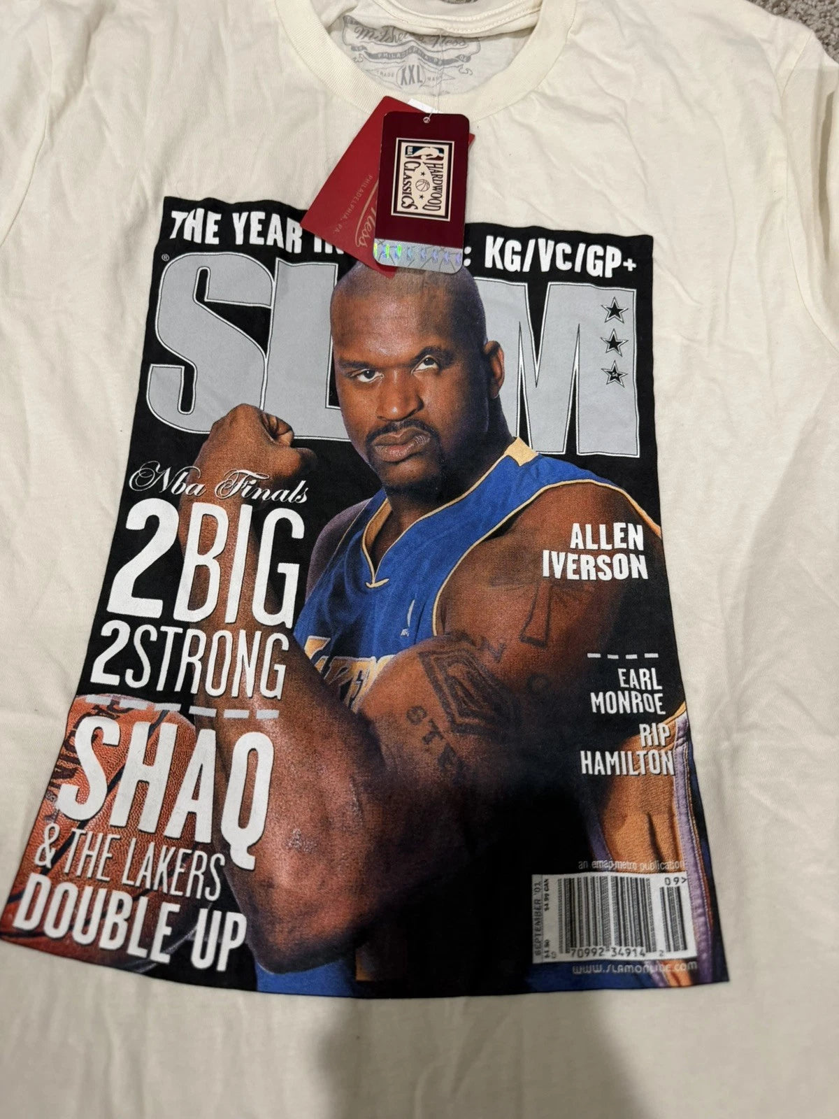 Shaquille O'Neal Slam Magazine Mitchell and Ness Shirt Size Mens XXL