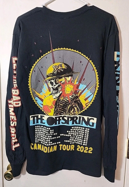 2022 The Offspring "Let The Bad Times Roll" Canadian Tour Long Sleeve Shirt Med