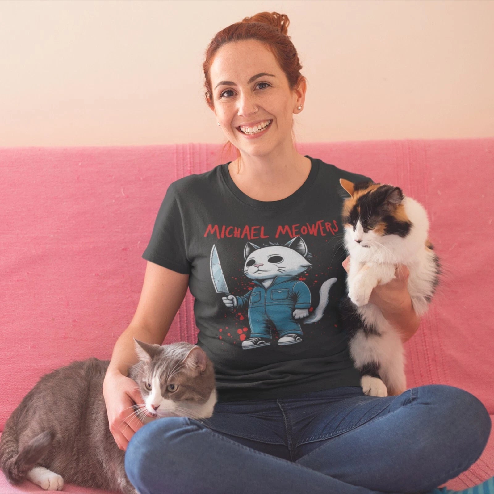 Michael Meowers shirt, funny cat shirt, cute halloween shirt, funny trendy shirt