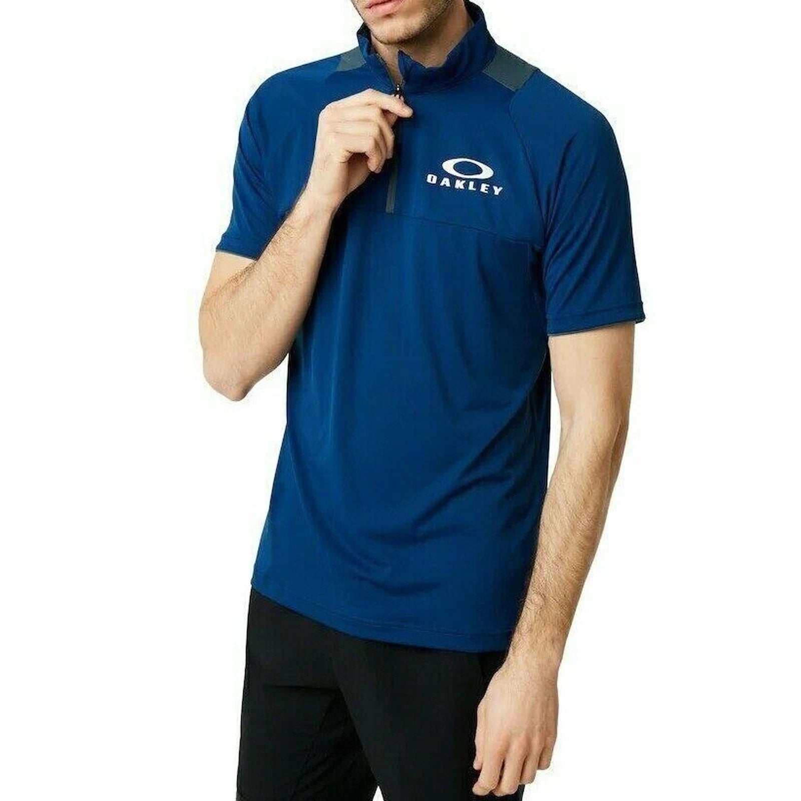 Oakley Mens T Shirt Blue Sports Gym Fr5 Size L
