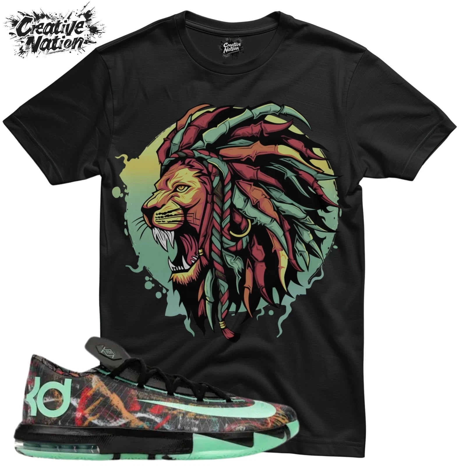 Shirt To Match 6 Illusion Unisex Tee Sneaker Shirt Lion Shirt Sneaker Tee