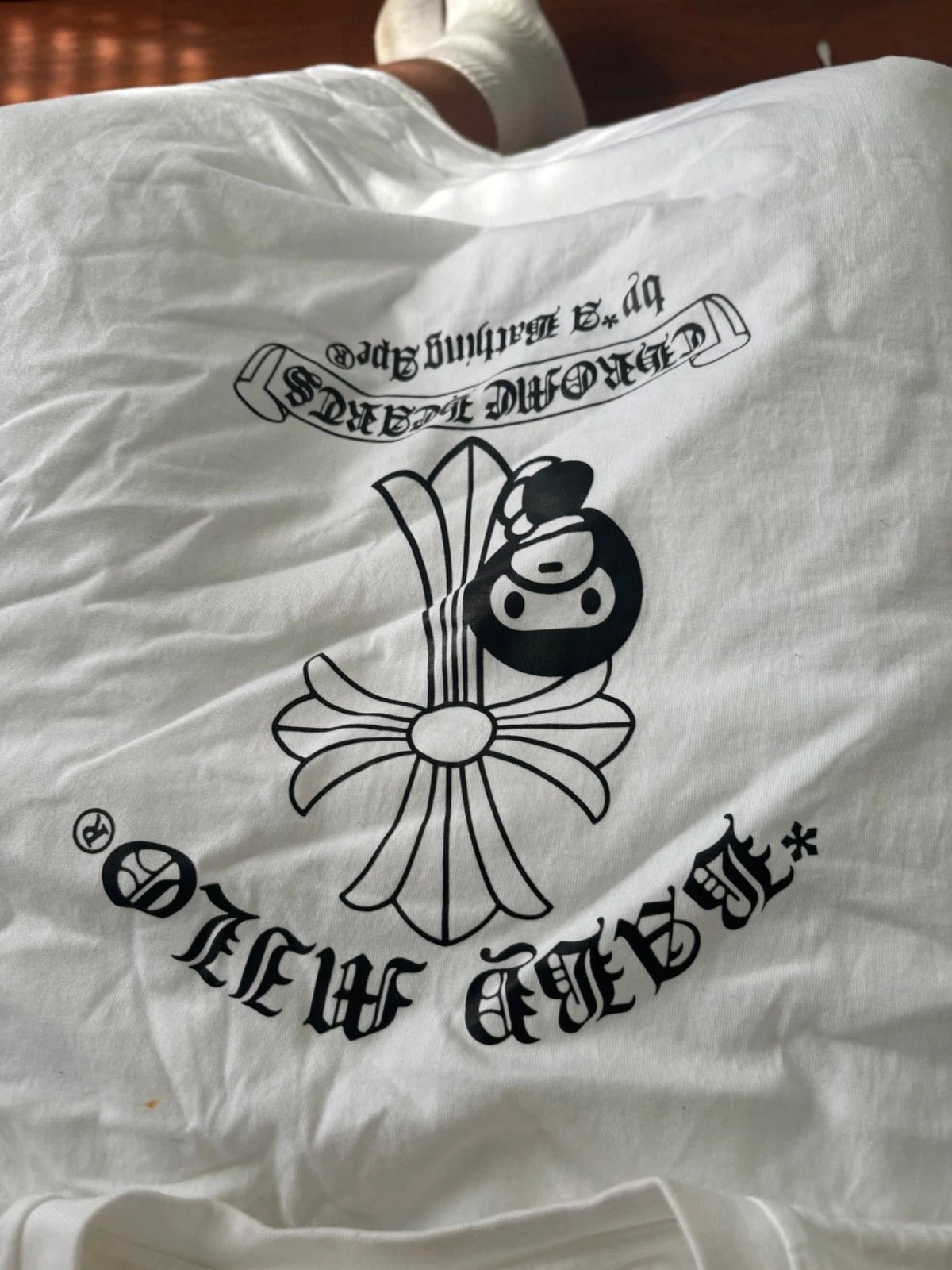 chrome hearts x bape t shirt xxl