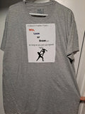 Special Motivational Design #5 - "Win, Lose or Draw...". Men's Grey T-shirt. XL.