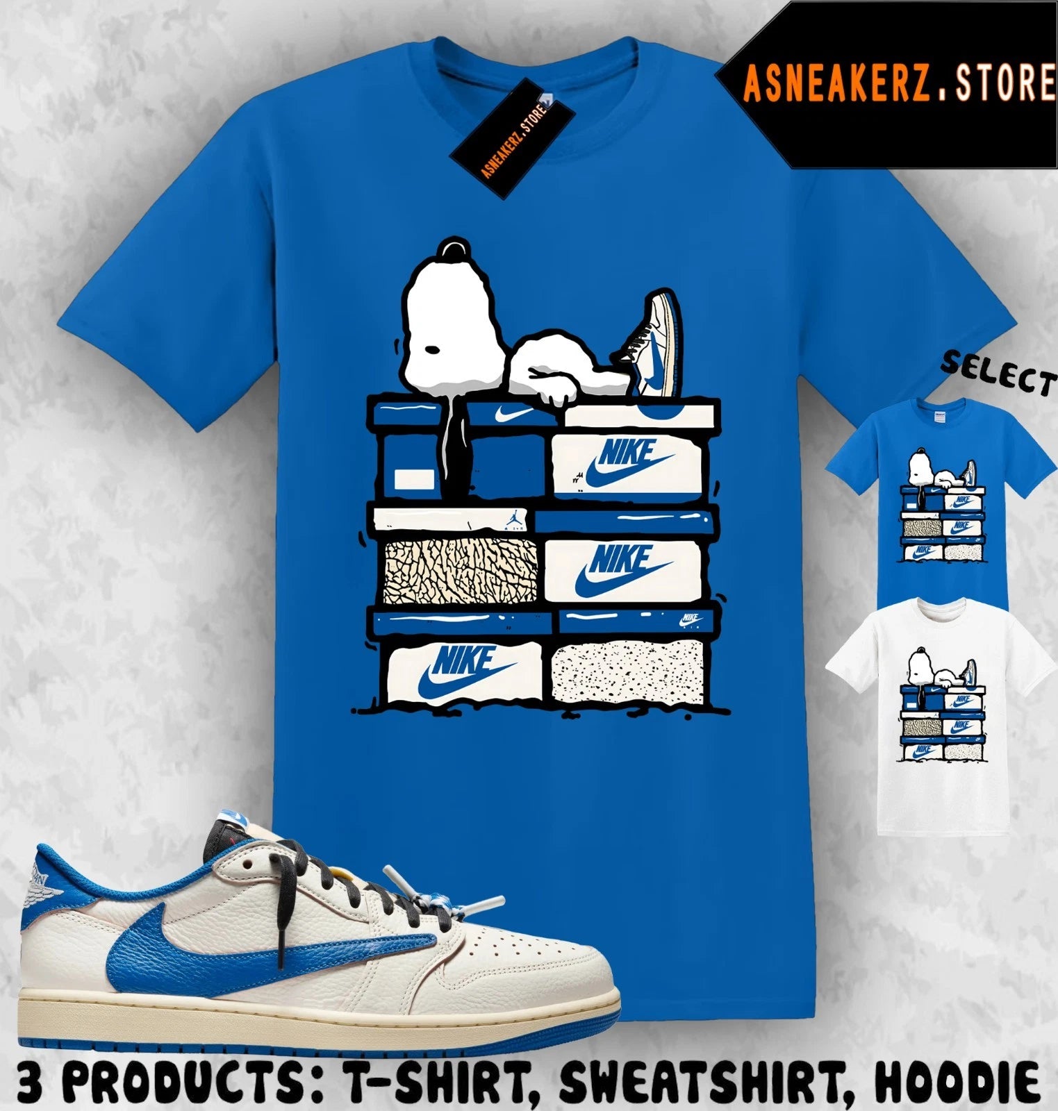 Shirt To Match AJ 1 Low Fragment Travis Scott Sneaker Matching Sneakerhead S Dog