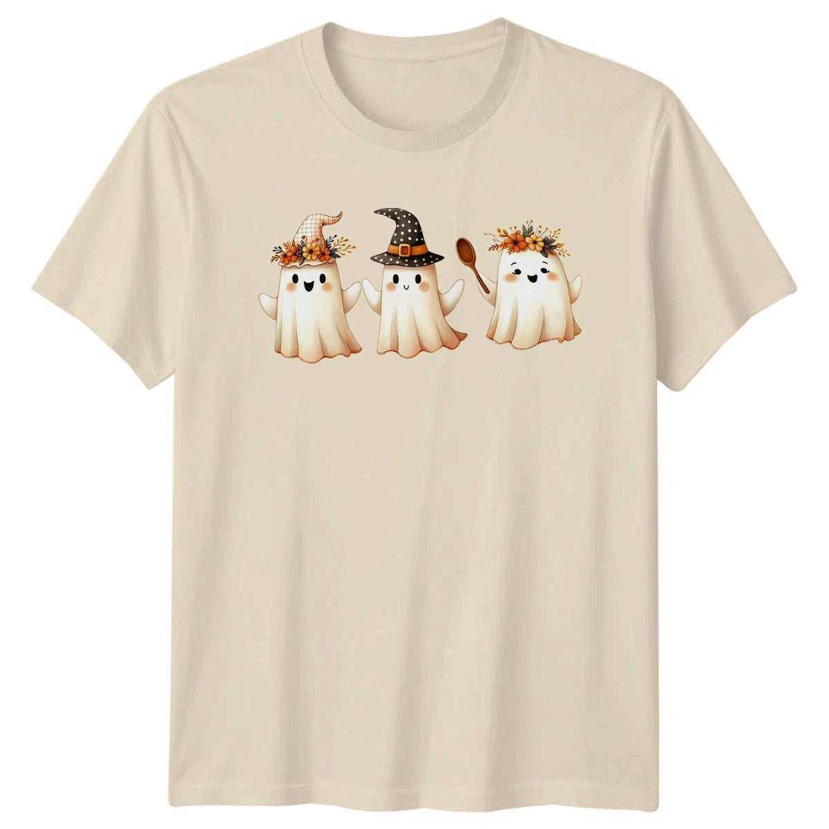 Cute Halloween Ghosts T-Shirt Autumn Fall Season Halloween Gift For Him