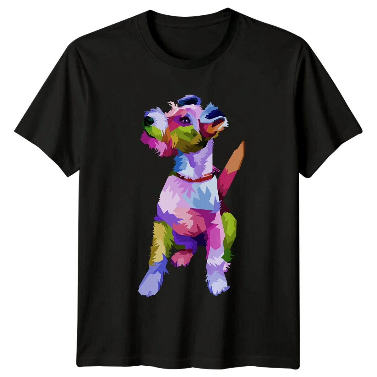 Colorful Dog Breed Mens T-Shirt Ladies Graphic Tee Cute Pet