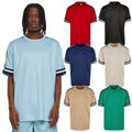 Urban Classics Oversized Stripes Mesh Tee Men T-Shirt Mesh Sport Oversize