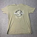 Garth Brooks World Tour Mens XL T Shirt Olive Green Graphic Music Trendy Flaw