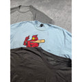 Bundle Carbon Mens V-Neck T-Shirt Charcoal Gray Heather Short Sleeve Size Large
