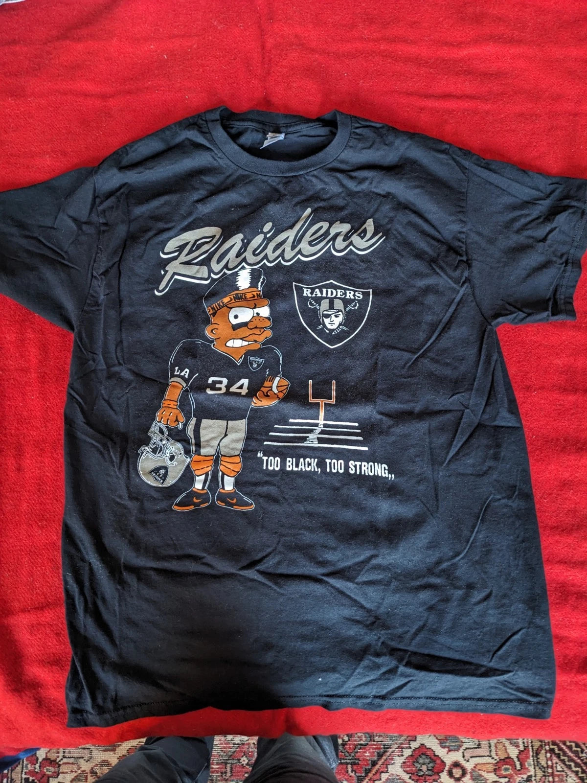 Bootleg Bart Simpson Bo Jackson Raider Nation Oakland Los Angeles