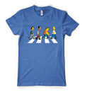 BNWT Cartoon Simpson Crossing Abbey Road  Personalised Unisex Adult T Shirt
