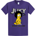 NEW STREETWEAR ON DEMAND BART JUICY Tee Shirt PURPLE SMALL-4XLARGE MADE IN USA