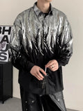 Sequined Shirt Men's Long-sleeved High-end Stylish Outwear Nightclub Shirt Coats