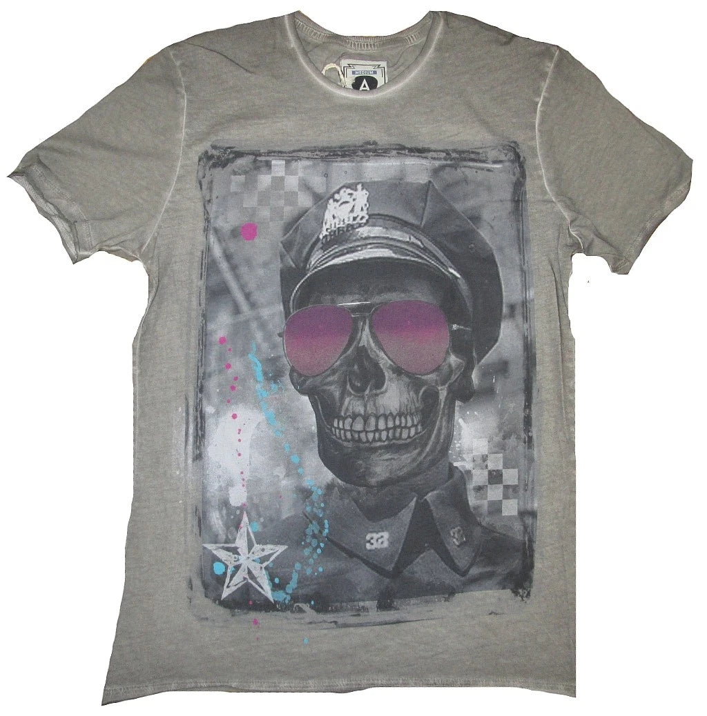 Cool Amplified New York Tête de Mort Rock Star Vip T-Shirt M