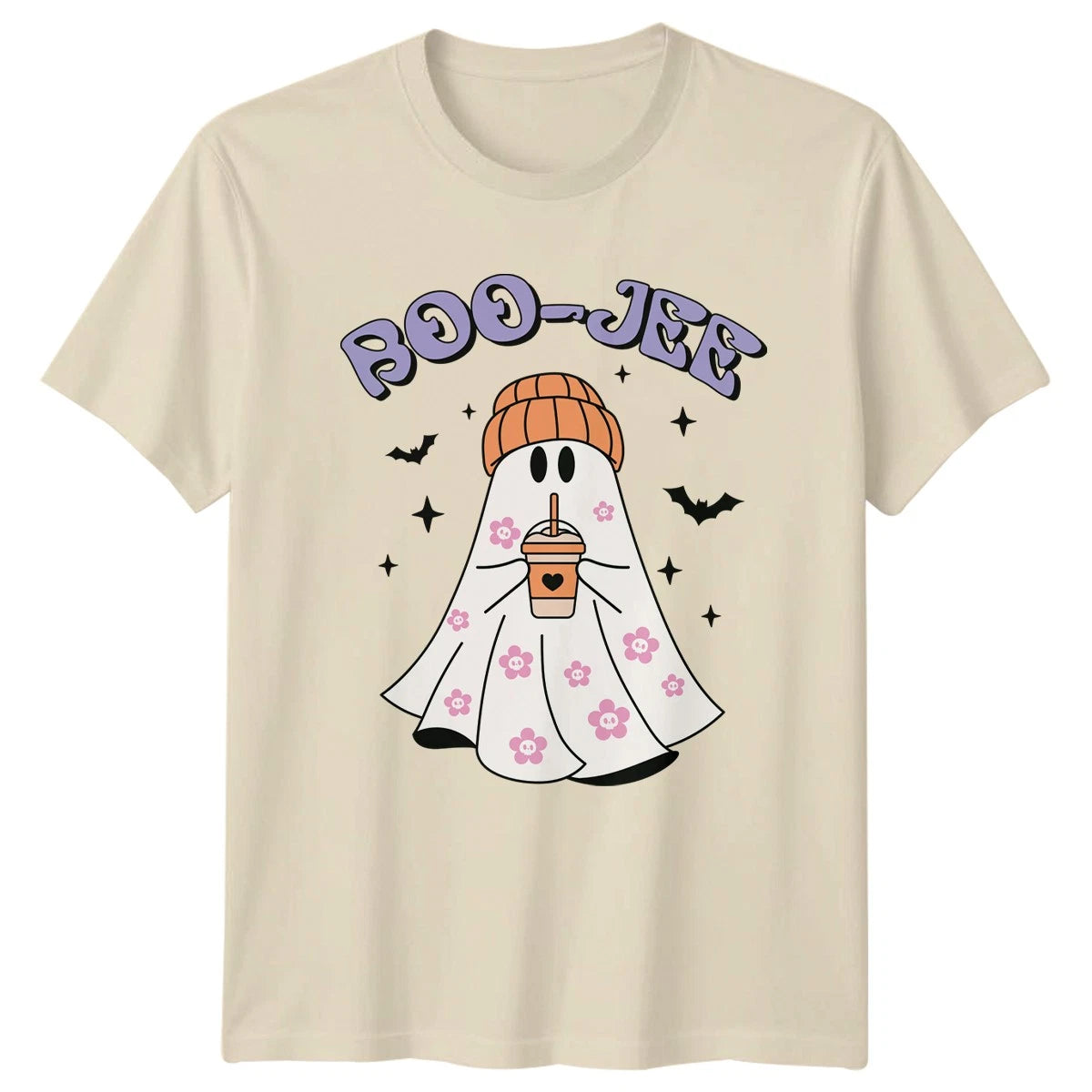 Boo-Jee Womens T-Shirt Retro Aesthetic Halloween Halloween Gift For Her
