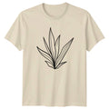 Minimalist Plant Leaf Design T-Shirt Botanical Nature Birthday Gift