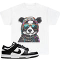 Shirt To Match Dunk Low White Black Panda Unisex Tee Panda Shirt Sneaker T Shirt