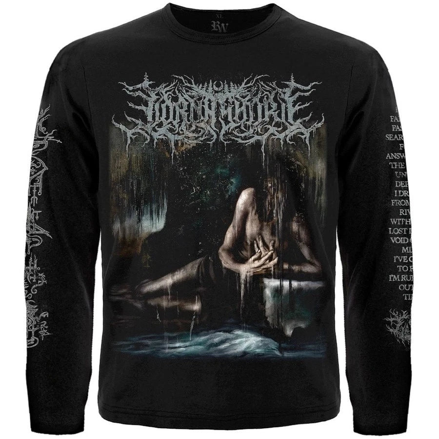 Lorna Shore "I Feel the Everblack  Within Me" Long Sleeve Black T-Shirt mayhem