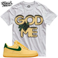 Shirt To Match Gold Green Unisex Tee Sneaker Shirt GOD Got Me Shirt Sneaker Tee