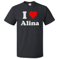I Love Alina T shirt I Heart Alina Tee