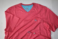 Tommy Bahama T Tee Shirt Bali Skyline V Neck Marlin Flamingo Pink SS Medium M