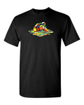 Melting CUBE T-Shirt CLASSIC Funny Party Tee Big Bang Sheldon Rubik