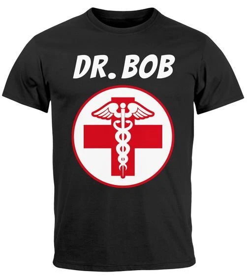Mens T Shirt Carnival Mardi Gras Doctor Dr Bob Fancy Dress Costume Men