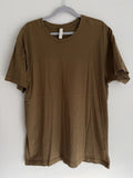 LAT Apparel 6991 Mens Brown Jersey Tee Top Stylish T-Shirt Size LARGE