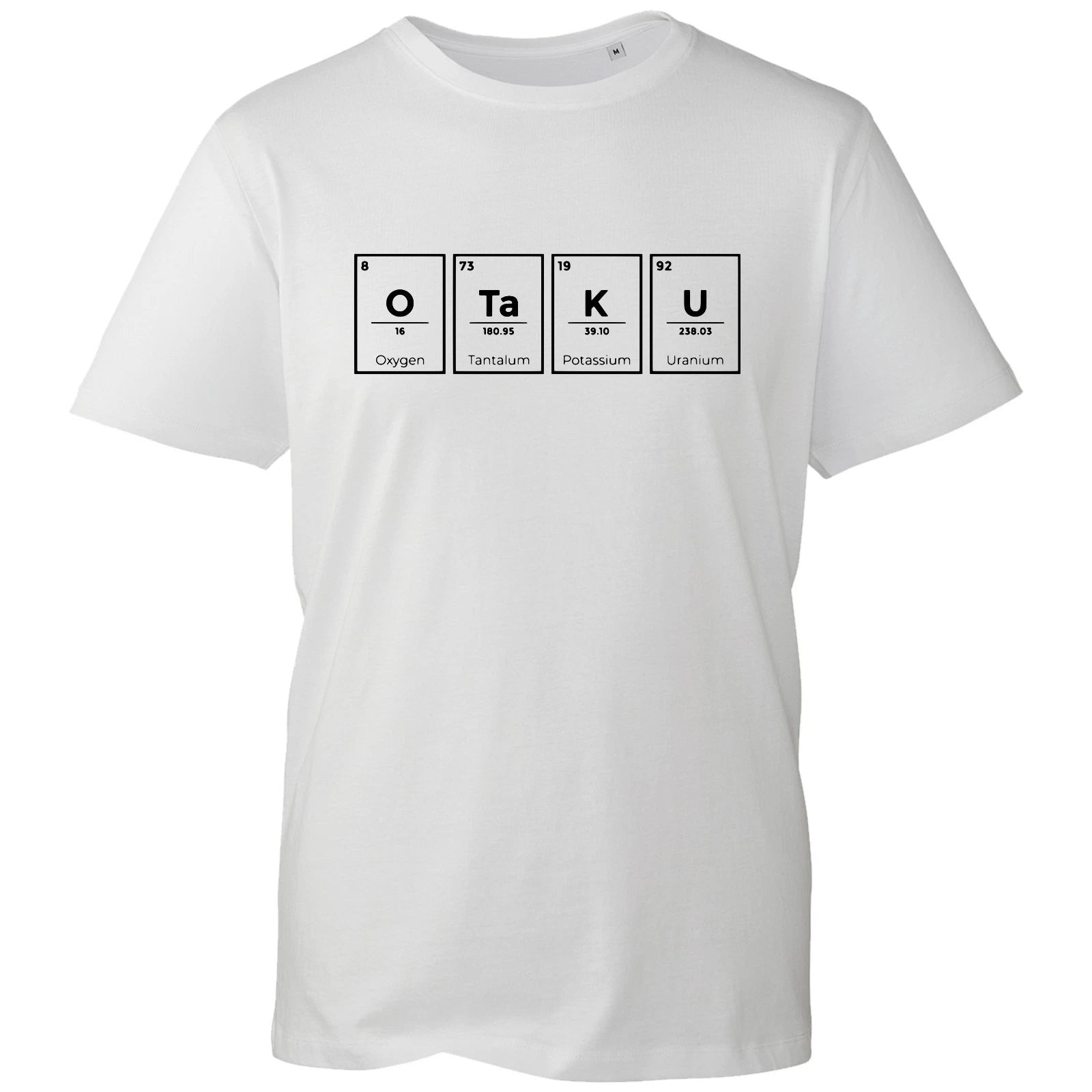 Anime Otaku T-Shirt Chemistry Elements Design Minimalist Nerd Top Birthday Gift