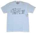 Vans New Mens White Off The Wagon Graphic Print Short Sleeve Shirt Size Large