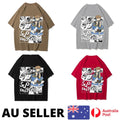 Trendy Boys Sit And Listen To Music Print Men T Shirt Lovely Funny - AU Stock
