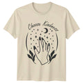 Choose Kindness Womens T-Shirt Celestial Aesthetic Lifestyle Birthday Gift