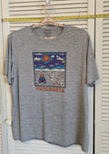 Patagonia Capilene Cool Daily Men's XXL Gray Graphic Print Crew Neck T-Shirt
