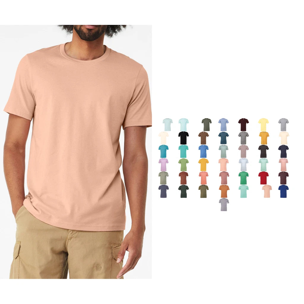 Bella Canvas Unisex heather CVC short sleeve t-shirt 3001CVC - Side