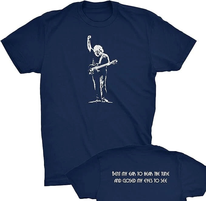 Jerry Garcia Silhouette T-Shirt Shakedown Street Lot Tee Front Back print