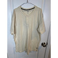 Gap Mens Henley Shirt Slub Jersey Cream XXL