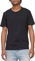 Calvin Klein Men's Smooth Cotton Solid Crewneck T-Shirt, Black, XL